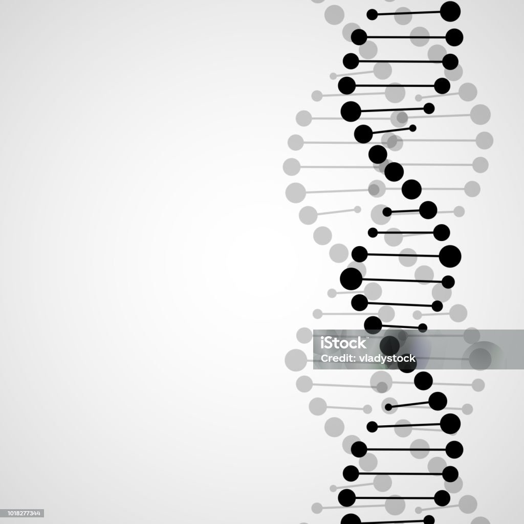 Resumen espiral de ADN - arte vectorial de ADN libre de derechos