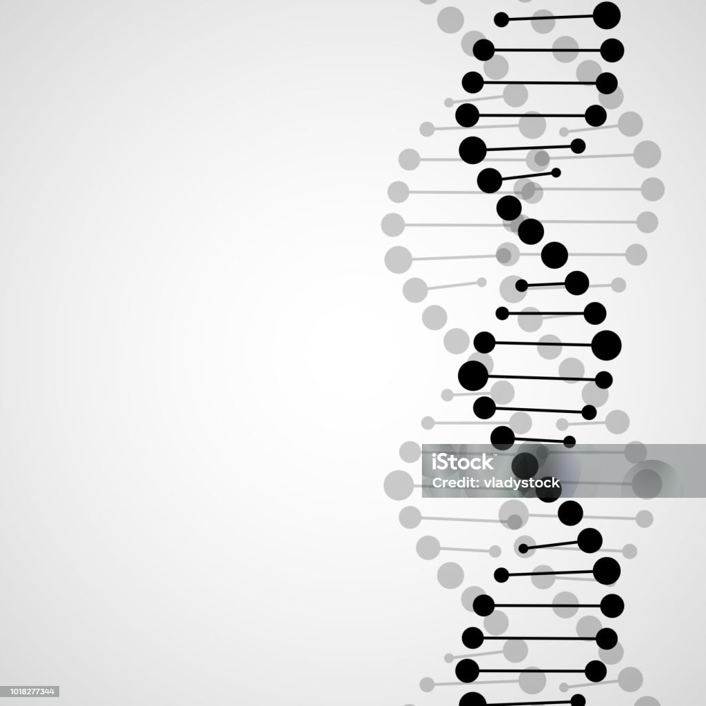 Abstrait en spirale de l’ADN - clipart vectoriel de ADN libre de droits