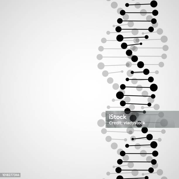 Abstract Spiral Of Dna Stock Illustration - Download Image Now - DNA, Science, New Life