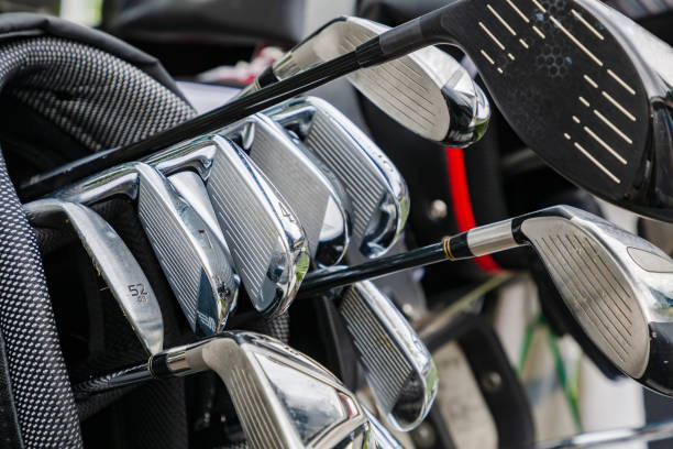 istock Set of golf clubs 1018282204