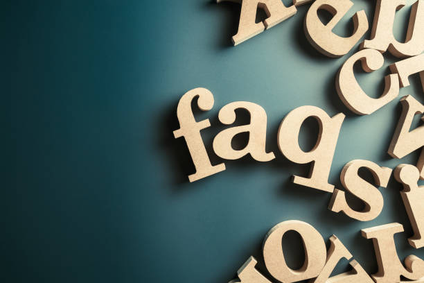 faqs wood letters - untidy text imagens e fotografias de stock