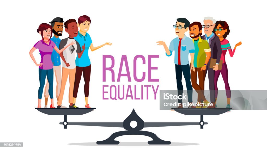 Ilustración de Vector De La Igualdad De Raza De Pie En Las Escalas Igualdad De Oportunidades No Hay Racismo Raza Diferente Junta Tolerancia Aislado Plano Dibujos Animados Ilustración y más Vectores Libres Ilustración de Vector De La Igualdad De Raza De Pie En Las Escalas Igualdad De Oportunidades No Hay Racismo Raza Diferente Junta Tolerancia Aislado Plano Dibujos Animados Ilustración y más Vectores Libres