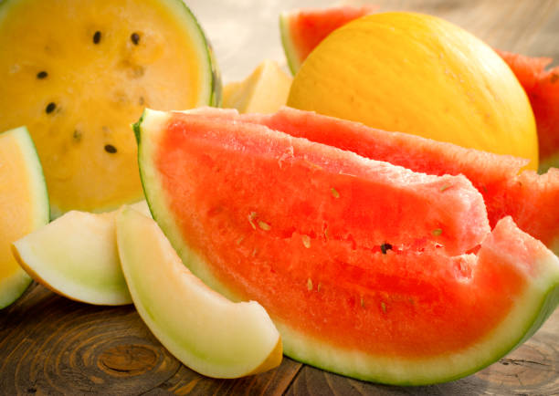 istock Watermelon, cantaloupe - melon, sweet, juicy fruit 1018295232