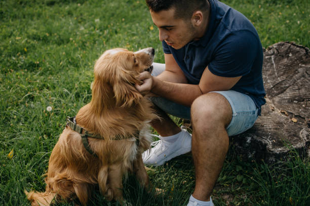 istock Man and his best friend 1018301696