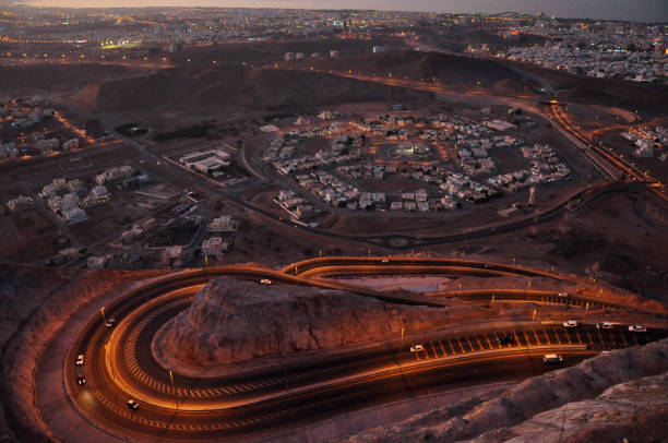 istock Winding road in Muscat, Oman 1018303412