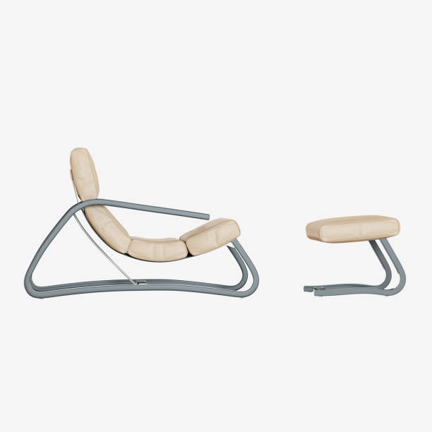 istock Lounger and stand for legs and leather 1018305700