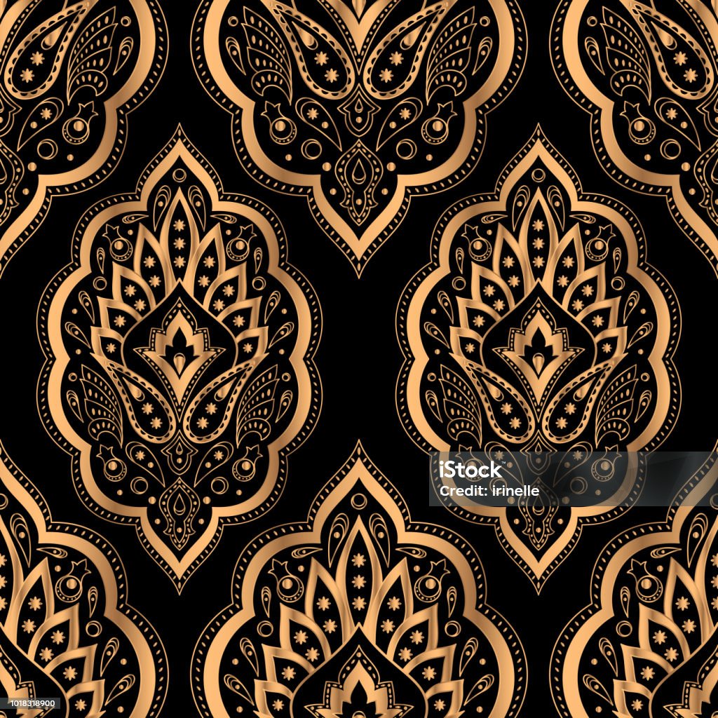 Vector Nền Sang Trọng Mô Hình Hoàng Gia Paisley Liền Mạch Thổ Nhĩ ...