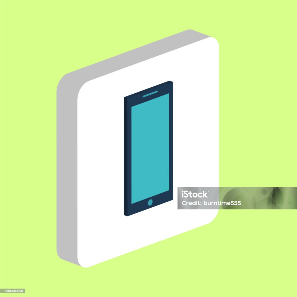 Mobile Computer Symbol Smartphone Computer Symbol For Your Business Project Stock Illustration ...