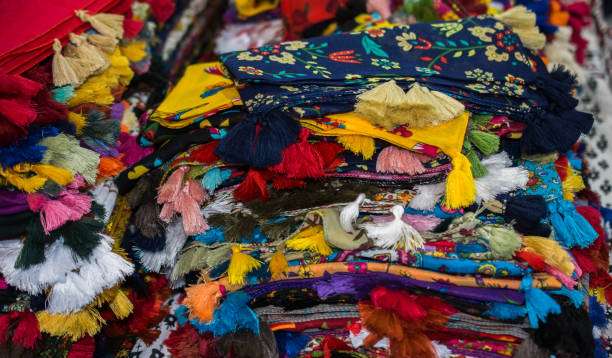 istock Traditional tassels in various colors 1018347426