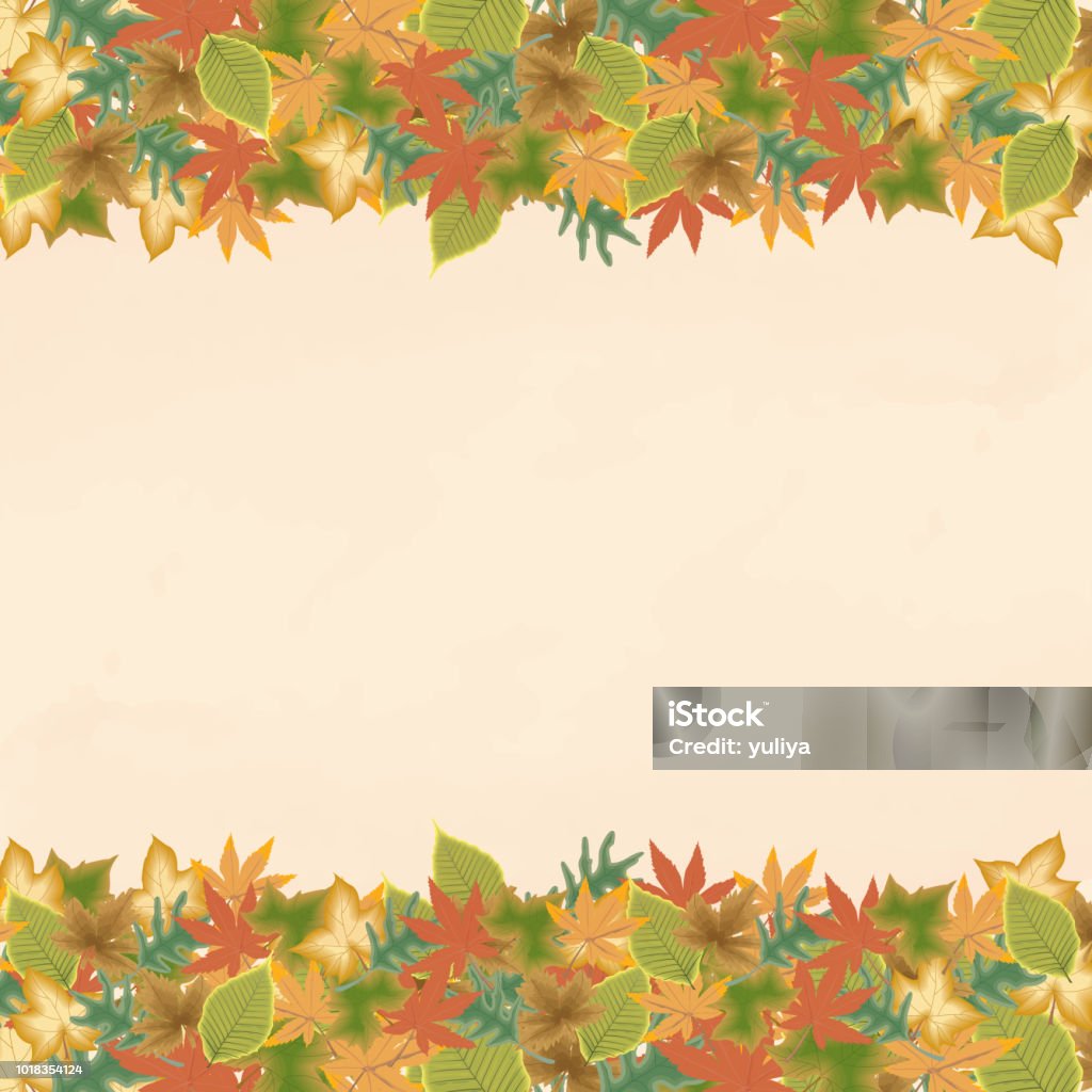 Autumn, Fall Leaves, Background, Banner and Frame Vector Autumn, Fall Leaves, Background, Banner and Frame Autumn stock vector