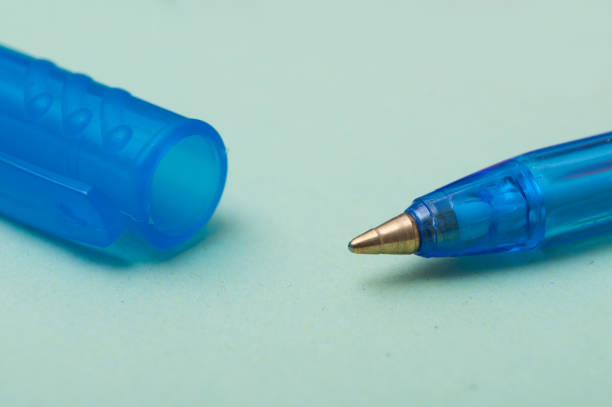 istock colorful ballpoint pens on color background 1018354480