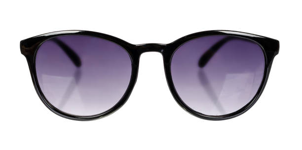 istock Stylish plastic sunglasses isolated on white background 1018358836