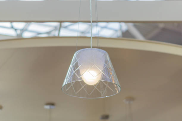 istock chandelier made of glass under the ceiling 1018359016
