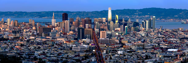 istock San Francisco Skyline Aerial Panoramic View before dark 1018370122