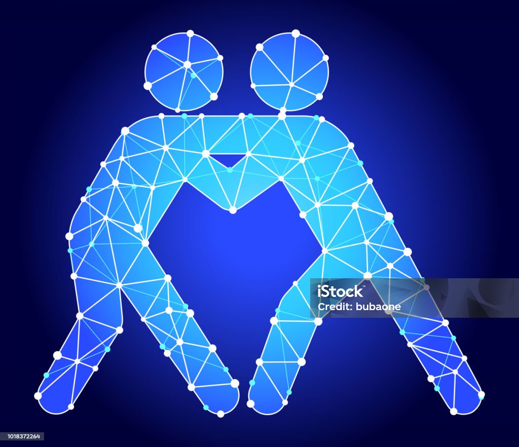 Boxing Blue Triangle Node Vector Pattern Stock Illustration - Download ...
