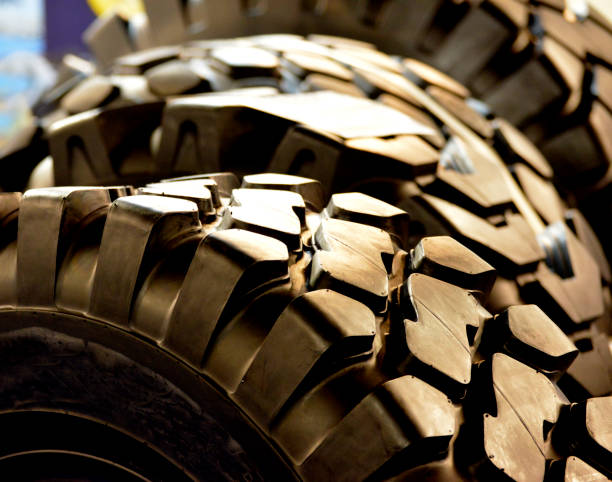 istock Wheels with tires, mode of  propulsion for  heavy construction vehicles 1018374350