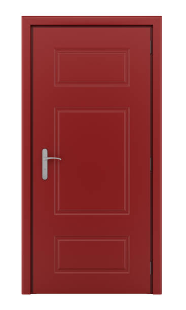 istock red door isolated on white background 1018376954