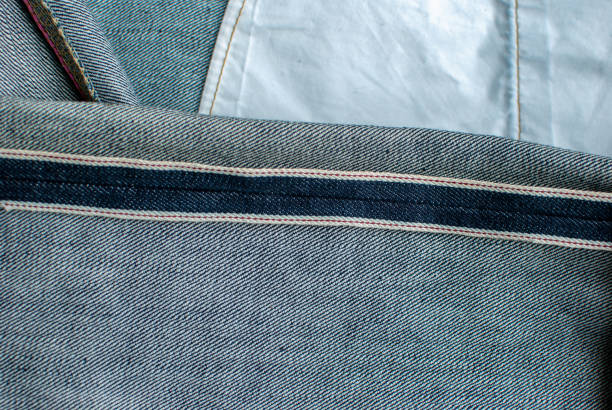istock Fine detail of selvedge denim 1018378070