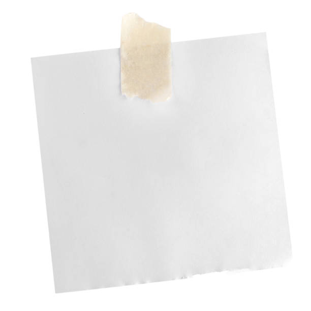 istock Stick note with red Thumbtack, Isolated on white background. 1018410606