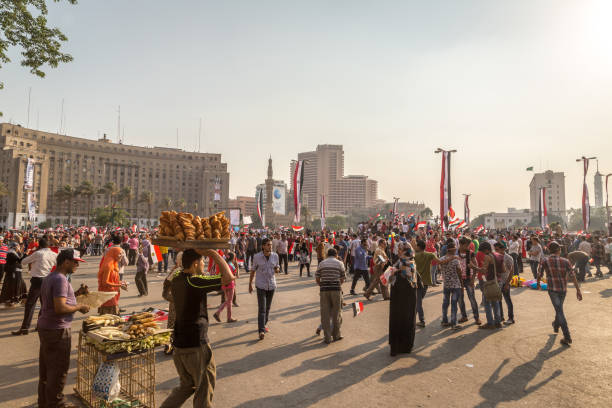 카이로, 이집트에서 2014 년 6 월 8 일에 tahrir 광장. tahrir 광장-이집트 시위대의 수천 - egypt revolution protest egyptian culture 뉴스 사진 이미지