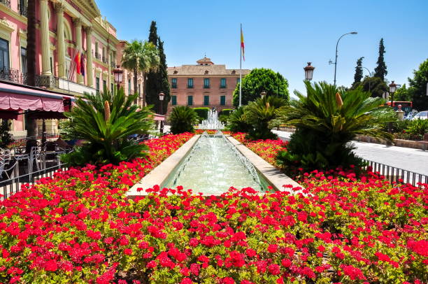 Center of Murcia, Spain Center of Murcia, Spain murcia province stock pictures, royalty-free photos & images