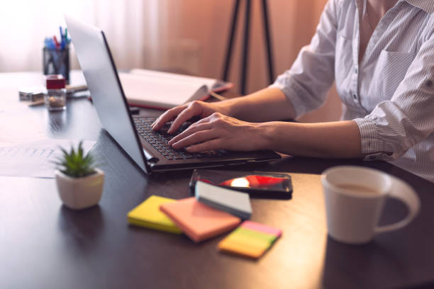 istock Businesswoman working on a laptop computer 1018424646