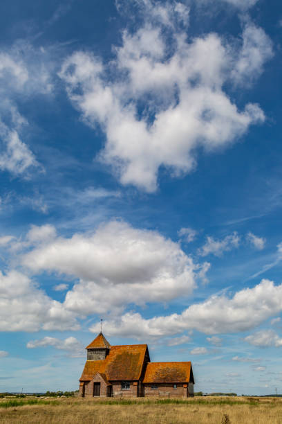 ロムニー湿原風景 - romney marsh ストックフォトと画像