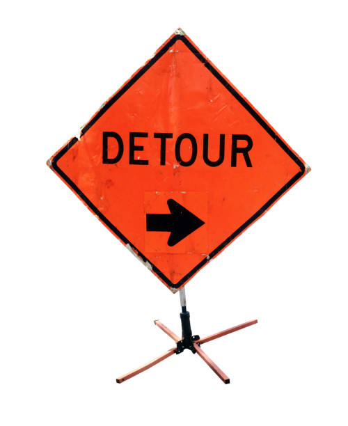 DETOUR sign with Arrow