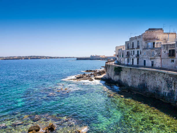 istock Coast of Ortigia, Syracuse 1018442186