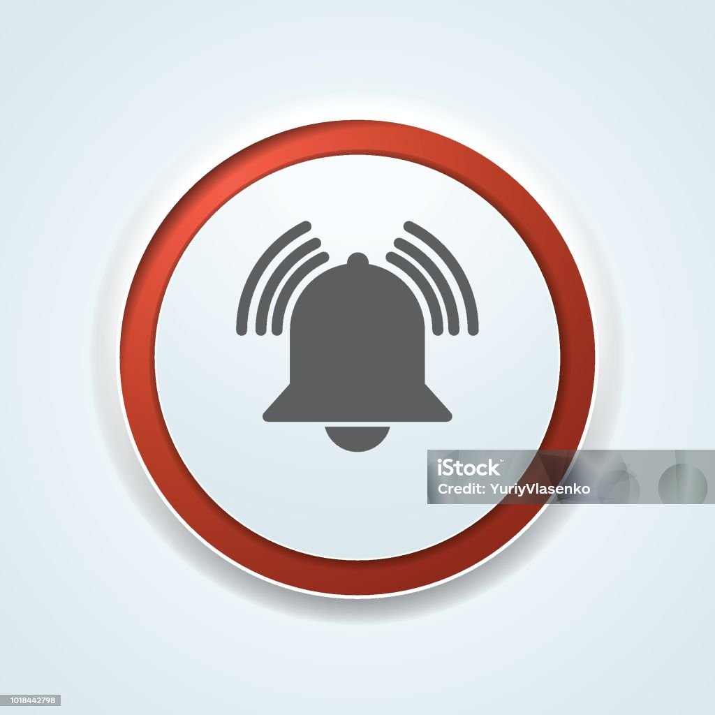 Bell Button Illustration Stock Illustration - Download Image Now ...