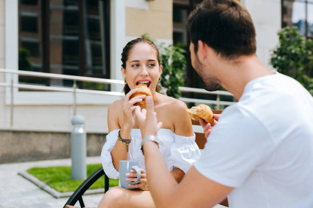 istock Joyful happy woman easting pastry 1018451230