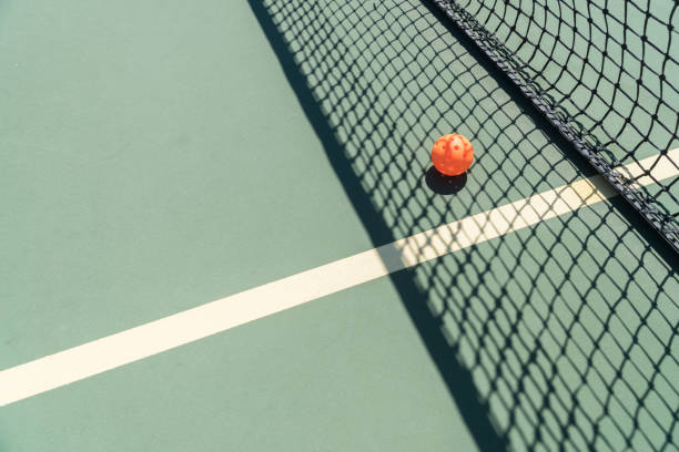 istock Pickleball and shadow of net 1018455300