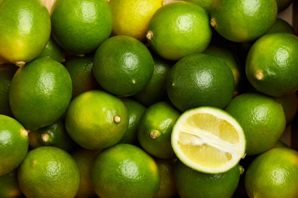 istock Bunch of fresh green limes 1018455806
