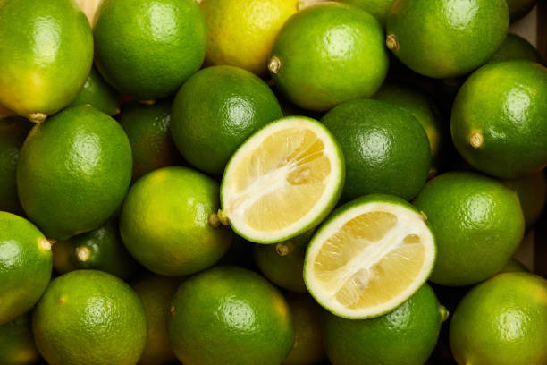 istock Bunch of fresh green limes 1018455808