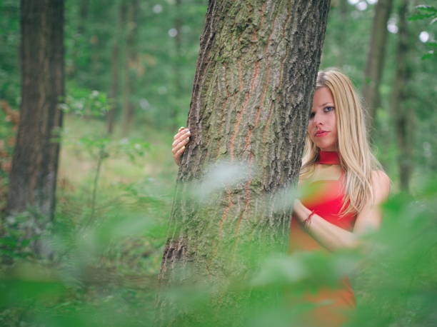 istock Woman in Forest 1018464056