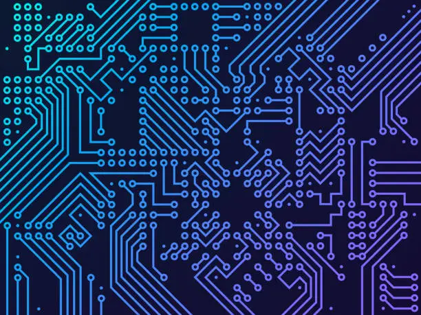 Vector illustration of Digital Circuit Board