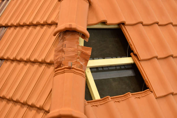 строительство крыши и принцип укладки плитки на крыше - roof tile nature stack pattern стоковые фото и изображения