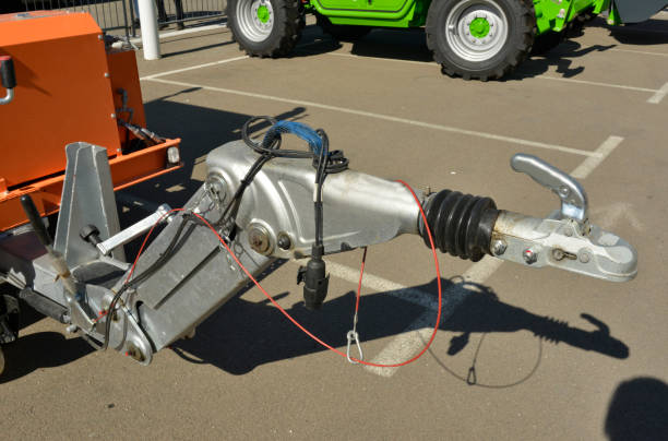 istock Trailer coupling on the additional equipment for the working vehicle 1018493098