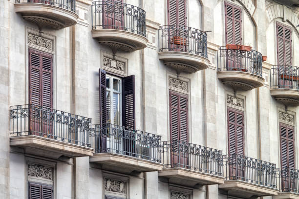 istock Old Italian building with balconies 1018498736