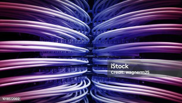 Color Cabling Stock Photo - Download Image Now - Cable, Organization, Computer Network