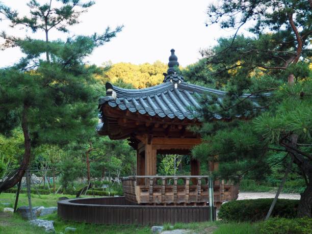 istock Palgakjeong, Traditional resting building in Korea 1018538314