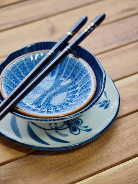 istock Porcelain bowls and chopsticks 1018543412