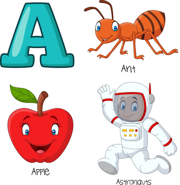 A Alphabet Stock Illustration - Download Image Now - Animal, Alphabet,  Child - iStock