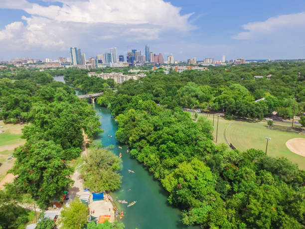 istock Top view Austin downtown from Barton Creek Greenbelt 1018555682