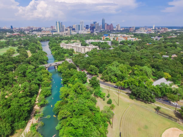 istock Top view Austin downtown from Barton Creek Greenbelt 1018558066