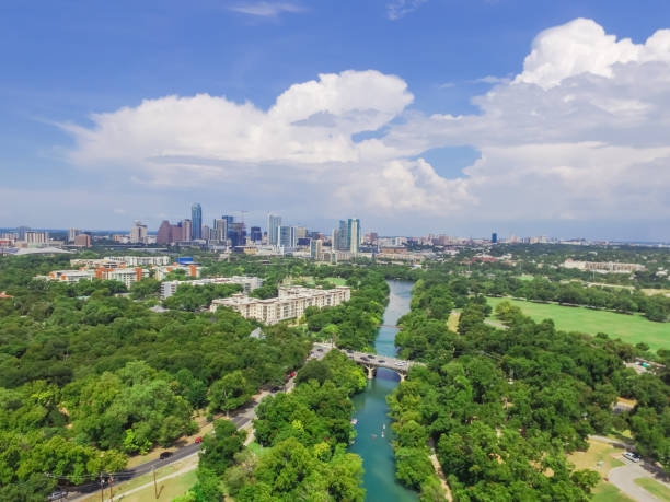 istock Top view Austin downtown from Barton Creek Greenbelt 1018558098