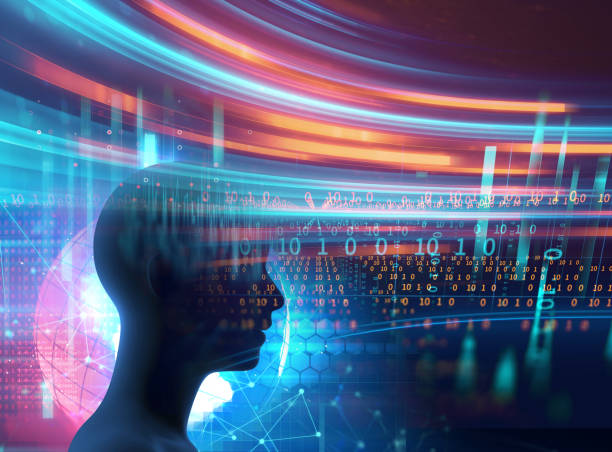 istock silhouette of virtual human on abstract technology illustration 1018560702