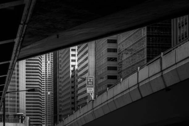 istock Modern office building close up with B&W color 1018591454