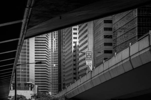 istock Modern office building close up with B&W color 1018591470