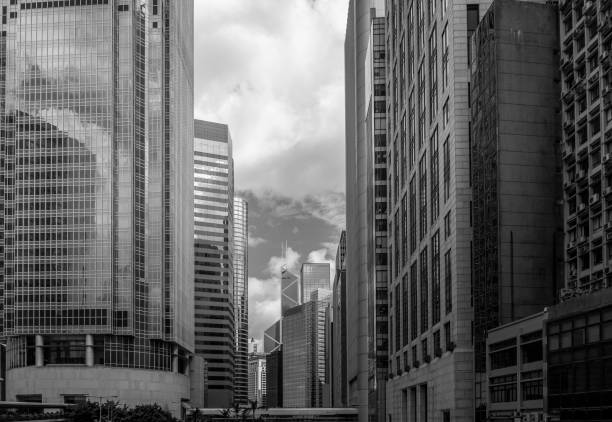 istock Modern office building close up with B&W color 1018591494